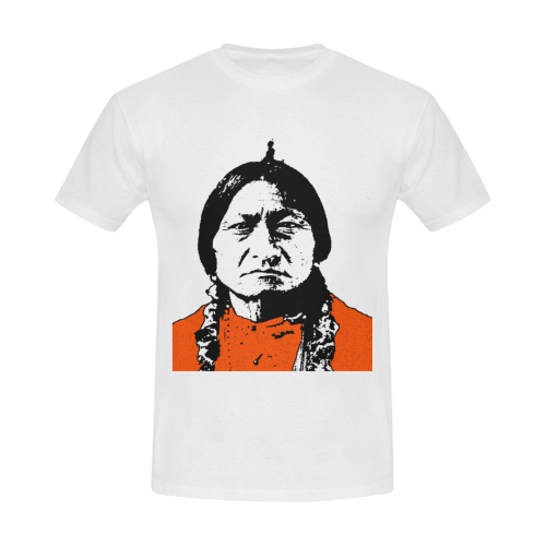 SITTING BULL Men's Slim Fit T-shirt (Model T13)