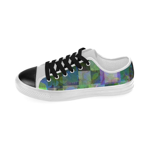 Foliage Patchwork #10 - Jera Nour Women's Classic Canvas Shoes (Model 018)