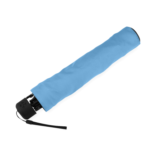 Azure Blue Color Accent Foldable Umbrella (Model U01)