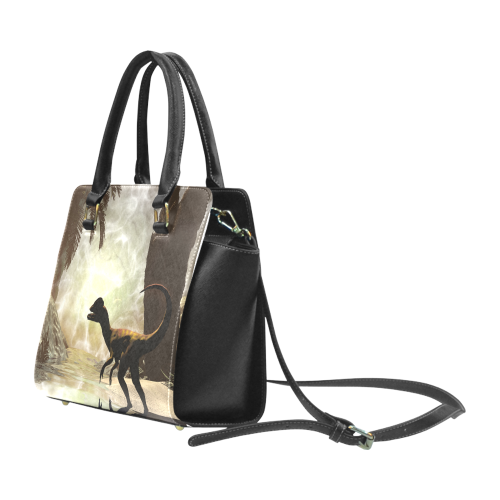 Dinosaur Rivet Shoulder Handbag (Model 1645)