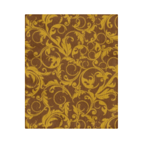 Vintage Swirls Mango Cinnamon Duvet Cover 86"x70" ( All-over-print)