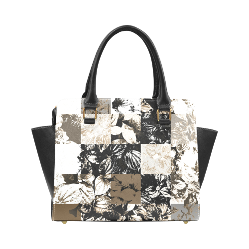 Foliage Patchwork #8 - Jera Nour Rivet Shoulder Handbag (Model 1645)