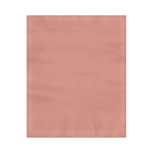 Terra Cotta Color Accent Duvet Cover 86"x70" ( All-over-print)