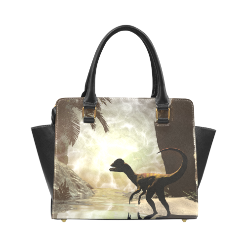 Dinosaur Rivet Shoulder Handbag (Model 1645)