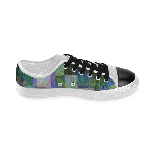 Foliage Patchwork #10 - Jera Nour Women's Classic Canvas Shoes (Model 018)