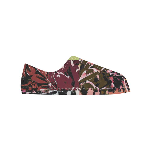 Foliage Patchwork #6 - Jera Nour Women's Classic Canvas Shoes (Model 018)