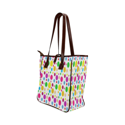 Colored Polka Dots Classic Tote Bag (Model 1644)