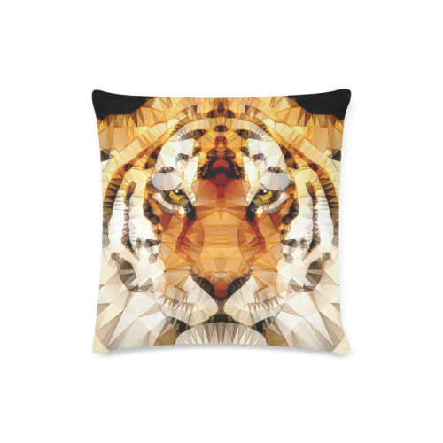 abstract tiger Custom Zippered Pillow Case 16"x16" (one side)