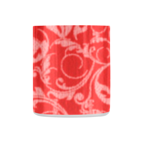 Vintage Swirls Coral Red Classic Insulated Mug(10.3OZ)