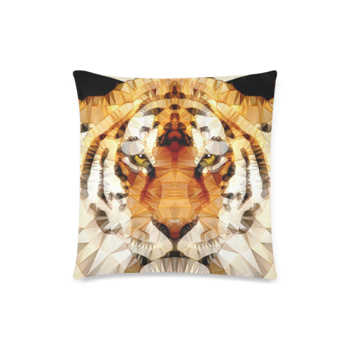 abstract tiger Custom Zippered Pillow Case 18"x18" (one side)