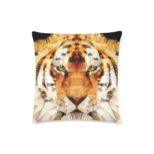 abstract tiger Custom Zippered Pillow Case 16"x16"(Twin Sides)