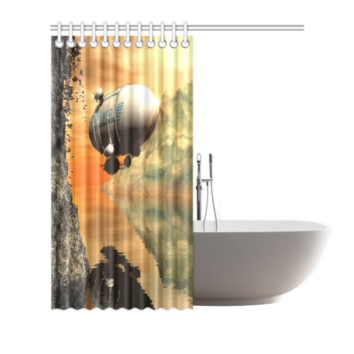 Zeppelin Shower Curtain 72"x72"