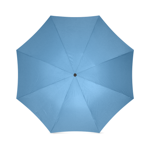 Azure Blue Color Accent Foldable Umbrella (Model U01)