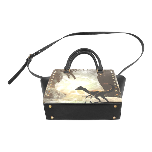 Dinosaur Rivet Shoulder Handbag (Model 1645)