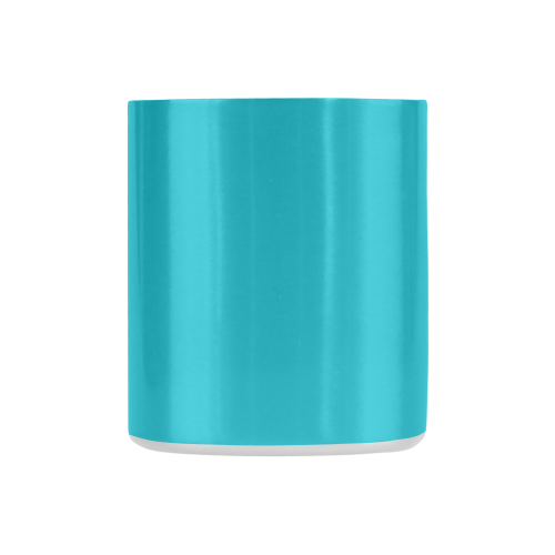 Peacock Blue Color Accent Classic Insulated Mug(10.3OZ)