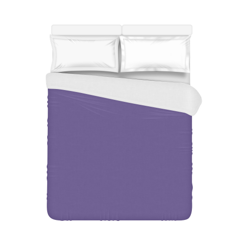 Ultra Violet Color Accent Duvet Cover 86"x70" ( All-over-print)