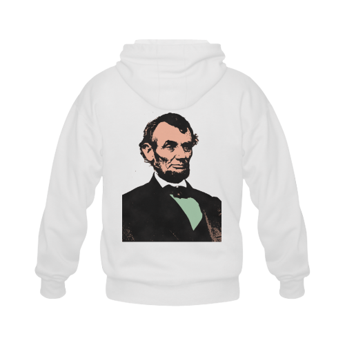 ABE LINCOLN Gildan Full Zip Hooded Sweatshirt (Model H02)