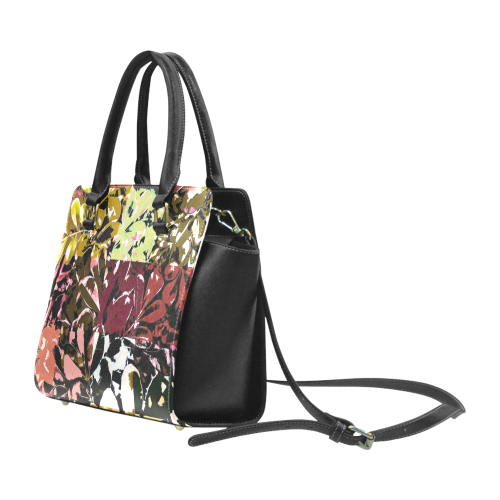 Foliage Patchwork #6 - Jera Nour Rivet Shoulder Handbag (Model 1645)