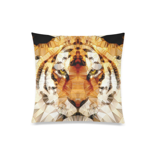 abstract tiger Custom Zippered Pillow Case 20"x20"(One Side)