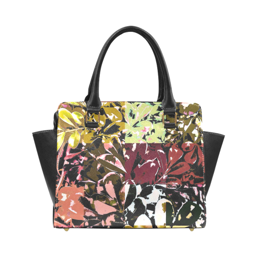 Foliage Patchwork #6 - Jera Nour Rivet Shoulder Handbag (Model 1645)