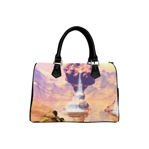 Fantasy landscape Boston Handbag (Model 1621)