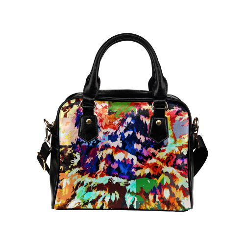 Foliage Patchwork #7 - Jera Nour Shoulder Handbag (Model 1634)