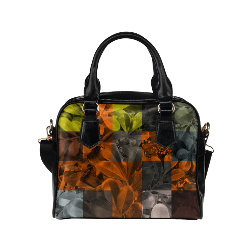 Foliage Patchwork #9 - Jera Nour Shoulder Handbag (Model 1634)