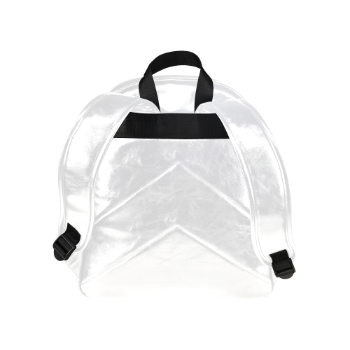Foliage Patchwork #4 White - Jera Nour Multi-Pockets Backpack (Model 1636)
