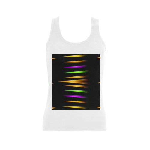 Fireworks and calming down Women's Shoulder-Free Tank Top (Model T35)