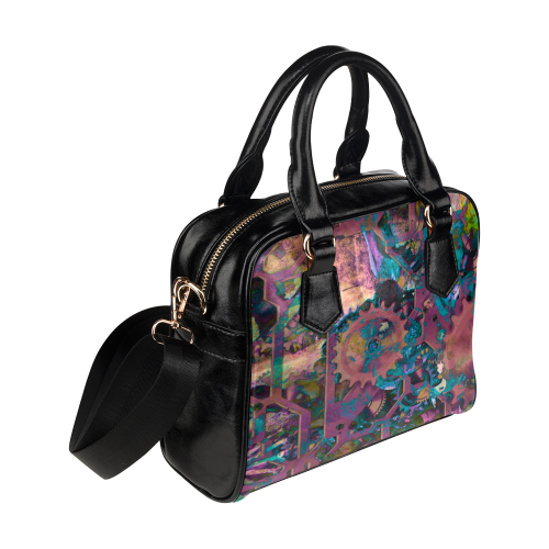 Steampunk abstract Shoulder Handbag (Model 1634)