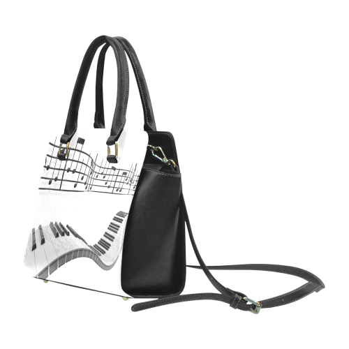 Music Note Rivet Shoulder Handbag (Model 1645)