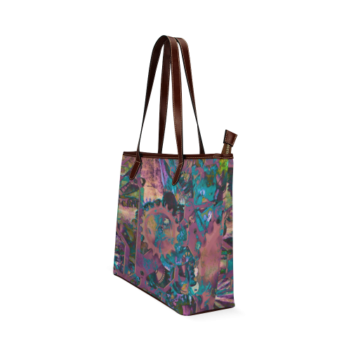 Steampunk abstract Shoulder Tote Bag (Model 1646)