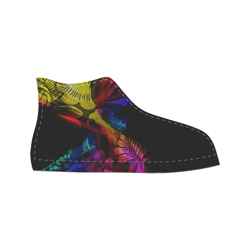 Abstract design Men’s Classic High Top Canvas Shoes (Model 017)