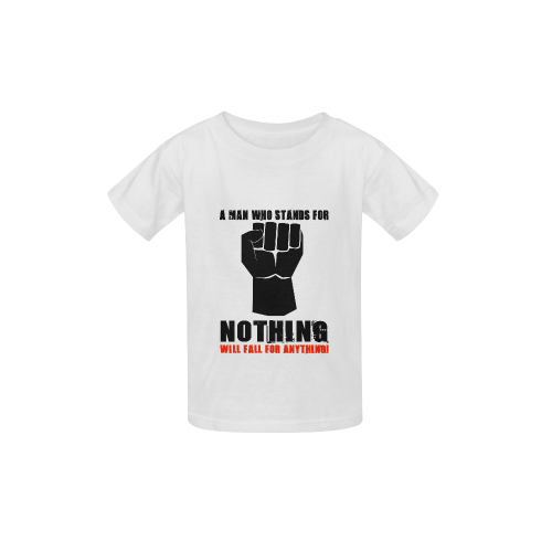 A MAN WHO STANDS FOR NOTHING Kid's  Classic T-shirt (Model T22)