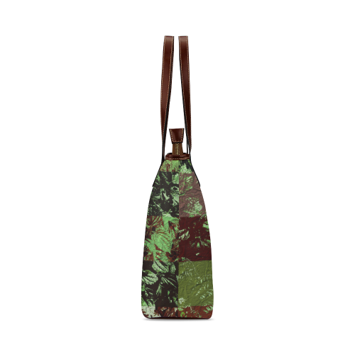 Foliage Patchwork #4 - Jera Nour Shoulder Tote Bag (Model 1646)