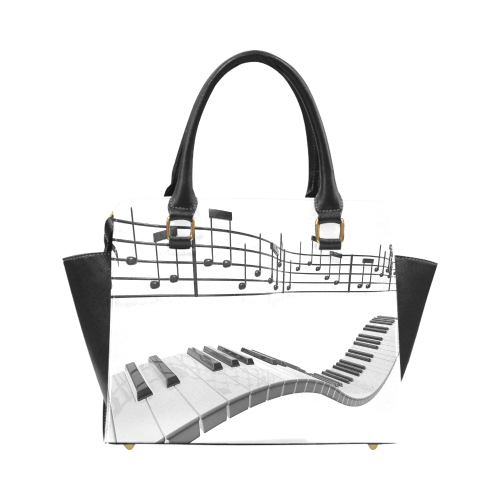 Music Note Rivet Shoulder Handbag (Model 1645)