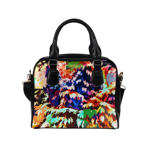 Foliage Patchwork #7 - Jera Nour Shoulder Handbag (Model 1634)