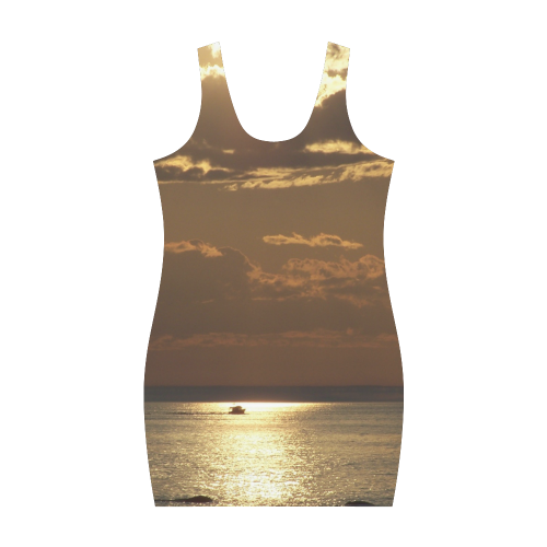 Awesome Sea Scene Medea Vest Dress (Model D06)