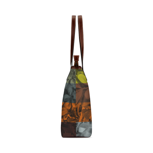 Foliage Patchwork #9 - Jera Nour Shoulder Tote Bag (Model 1646)