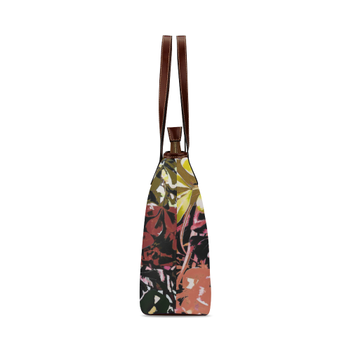 Foliage Patchwork #6 - Jera Nour Shoulder Tote Bag (Model 1646)