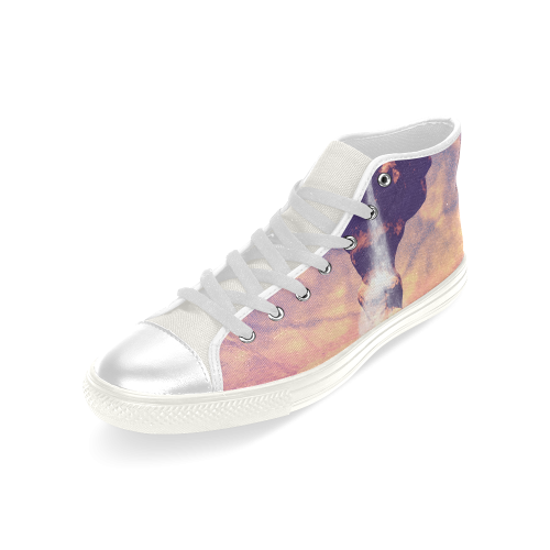 fantasy landscape Men’s Classic High Top Canvas Shoes (Model 017)