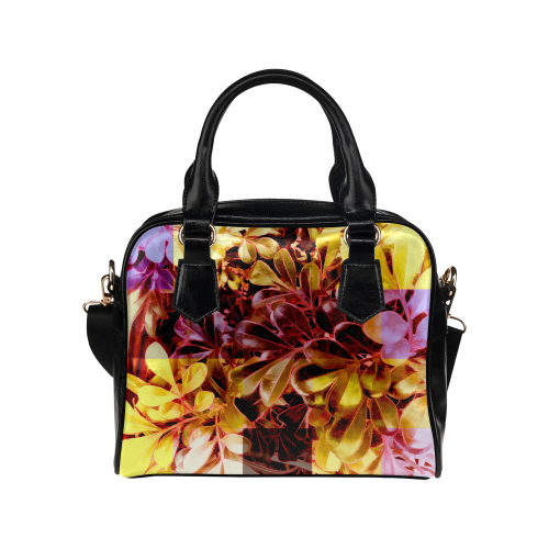 Foliage Patchwork #11 - Jera Nour Shoulder Handbag (Model 1634)