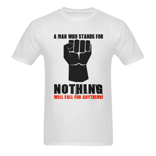 A MAN WHO STANDS FOR NOTHING Sunny Men's T- shirt (Model T06)