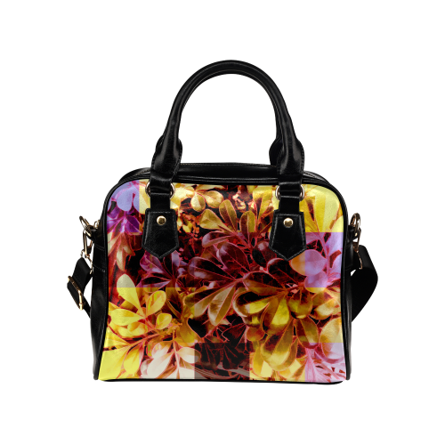 Foliage Patchwork #11 - Jera Nour Shoulder Handbag (Model 1634)