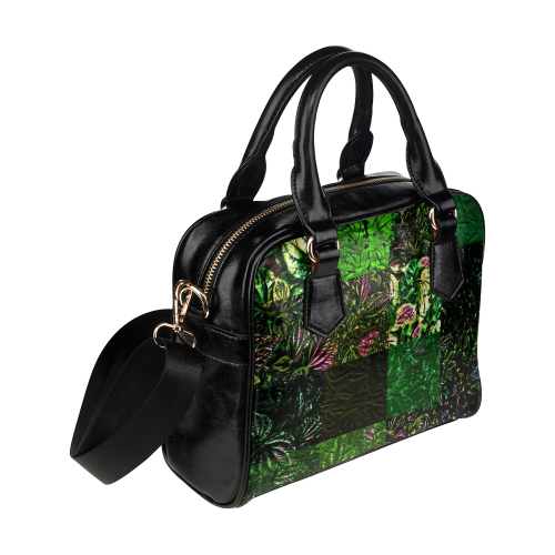 Foliage Patchwork #1 - Jera Nour Shoulder Handbag (Model 1634)