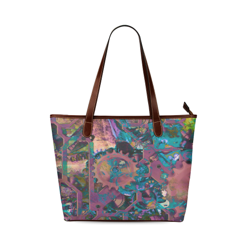 Steampunk abstract Shoulder Tote Bag (Model 1646)