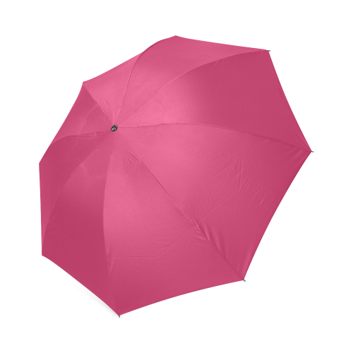 Raspberry Sorbet Color Accent Foldable Umbrella (Model U01)