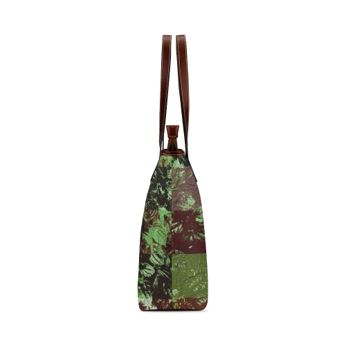 Foliage Patchwork #4 - Jera Nour Shoulder Tote Bag (Model 1646)