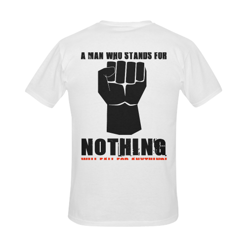 A MAN WHO STANDS FOR NOTHING Men's Slim Fit T-shirt (Model T13)