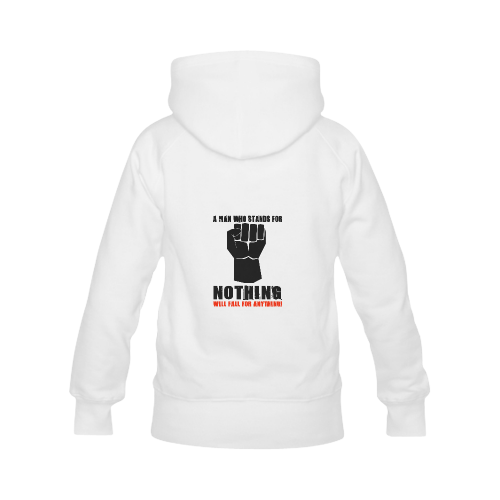 A MAN WHO STANDS FOR NOTHING Women's Classic Hoodies (Model H07)
